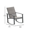 Flash Furniture Gray 3-Piece Rocking Chair and Side Table Set FV-FSC-2315-GRY-GG